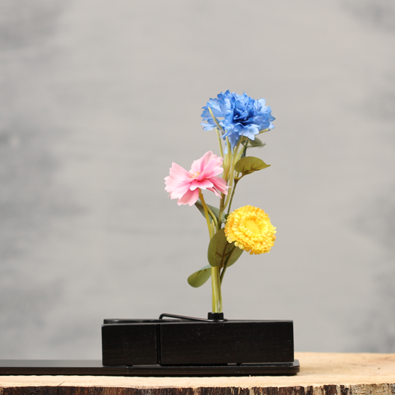 Kunst bloemen gekleurd | Dining Deco
