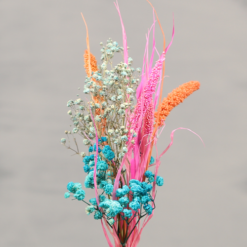 Droogbloemen zomers gekleurd | Dining Deco