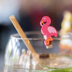 Vrolijke cocktail versiering flamingo | Dining Deco