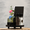 Compacte tafelplank compleet met kaarthouder zwart | Dining Deco