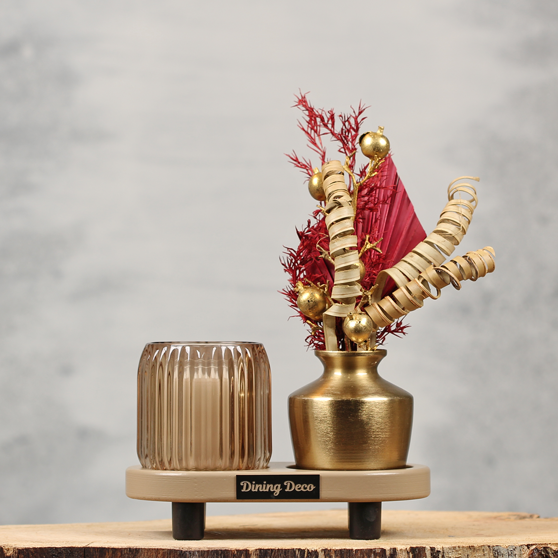 Tafelplankje zand compleet | Dining Deco