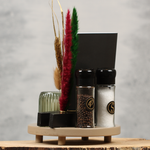 Sfeervolle horeca tafel planken met kaarthouder | Dining Deco