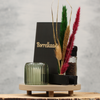 Smaakvolle horeca tafel plank met kaarthouder | Dining Deco