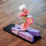 Roze kleurig kunst bloemboeket | Dining Deco
