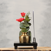 Horeca tafelplank met uitsparingen en kaartklem | Dining Deco