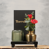Tafelplank met uitsparingen en kaartklem | Dining Deco