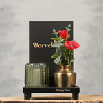 Tafelplank met uitsparingen en kaartklem | Dining Deco