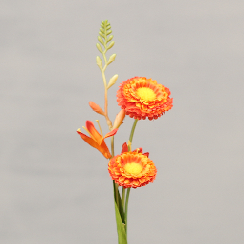 Kunst bloemen oranje | Dining Deco