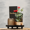 Sfeervolle tafel planken met kaarthouder en bloemen | Dining Deco
