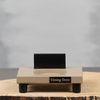 Plank zand met kaartklem | Dining Deco