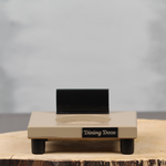 Plank zand met kaartklem | Dining Deco