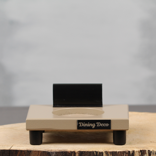 Plank zand met kaartklem | Dining Deco