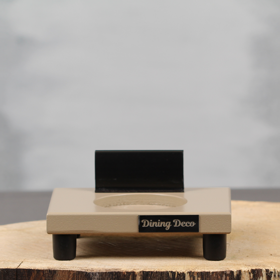 Plank zand met kaartklem | Dining Deco