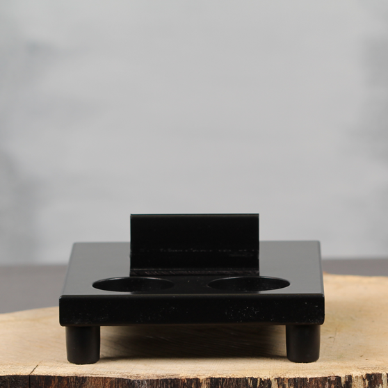 Tafelstandaard zwart met kaartklem | Dining Deco