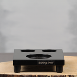 Tafelstandaard zwart met uitsparingen | Dining Deco