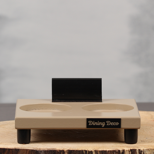Compacte tafel plank met kaartklem | Dining Deco