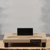 Compacte tafelstandaard met uitsparingen en kaartklem | Dining Deco