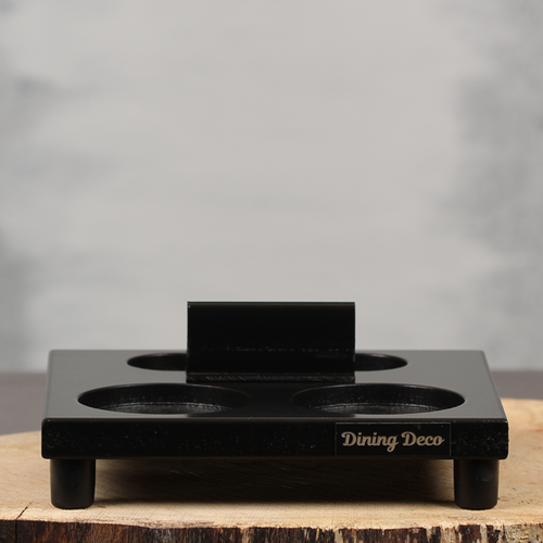 Compacte tafelplank met kaartklem voor kleine horeca tafels | Dining Deco