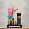 Smaakvolle compacte tafelplank met kaartklem voor kleine horeca tafels | Dining Deco