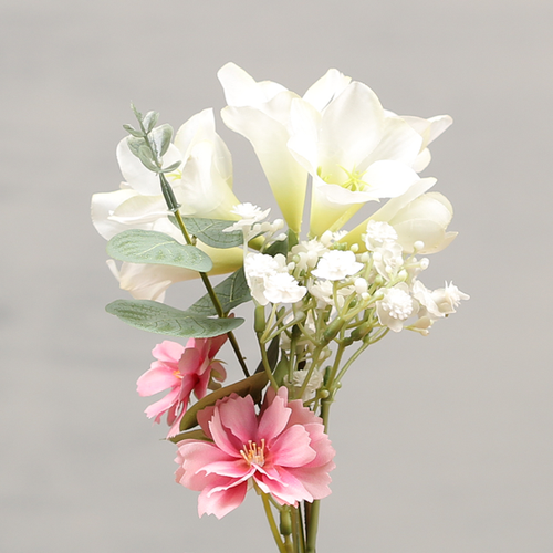 Kunst bloemen wit met roze | Dining Deco